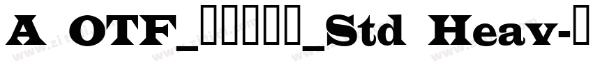A OTF_タカハンド_Std Heav字体转换